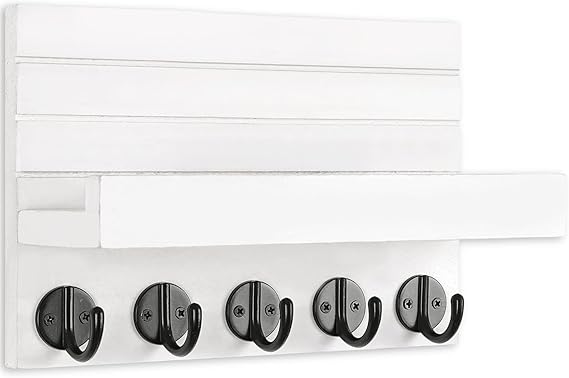 Schlüsselbrett für die Wand, dekorativer Schlüssel- und Briefhalter mit Ablagefläche.