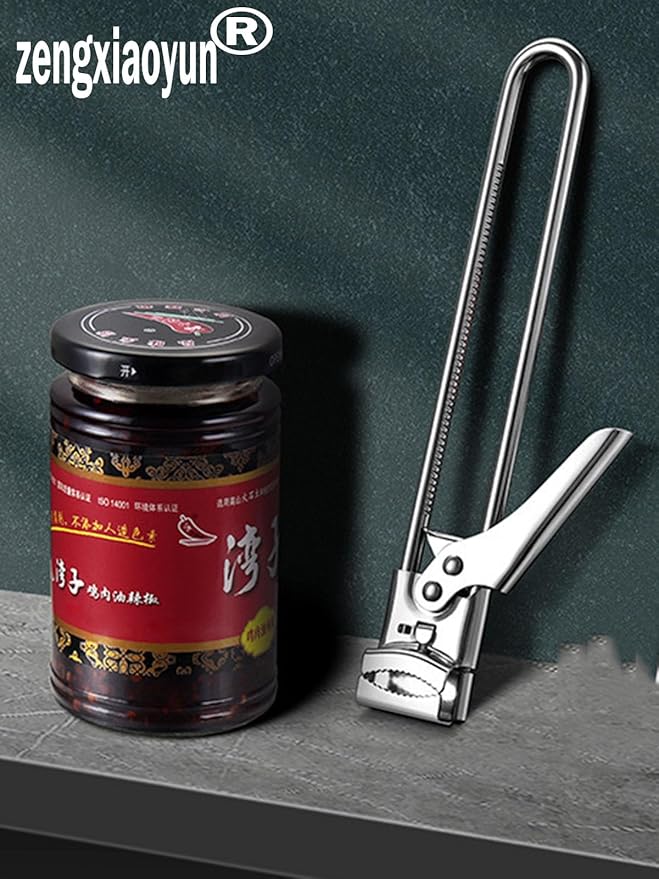 Master Jar & Bottle Opener, verstellbar, multifunktional, Edelstahl.