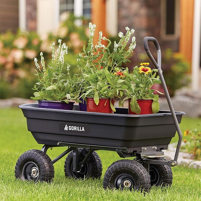 Hochleistungs-Poly-Mehrzweck-Kippwagen-Gartenwagen